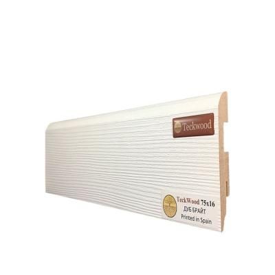 Плинтус МДФ TECKWOOD прямой Дуб Брайт 75х16х2150