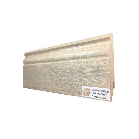 Плинтус МДФ TECKWOOD фигурный Дуб Мистери 100х16х2150